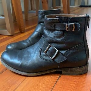 Black FRYE Tyler Engineer Boot Sz 8.5